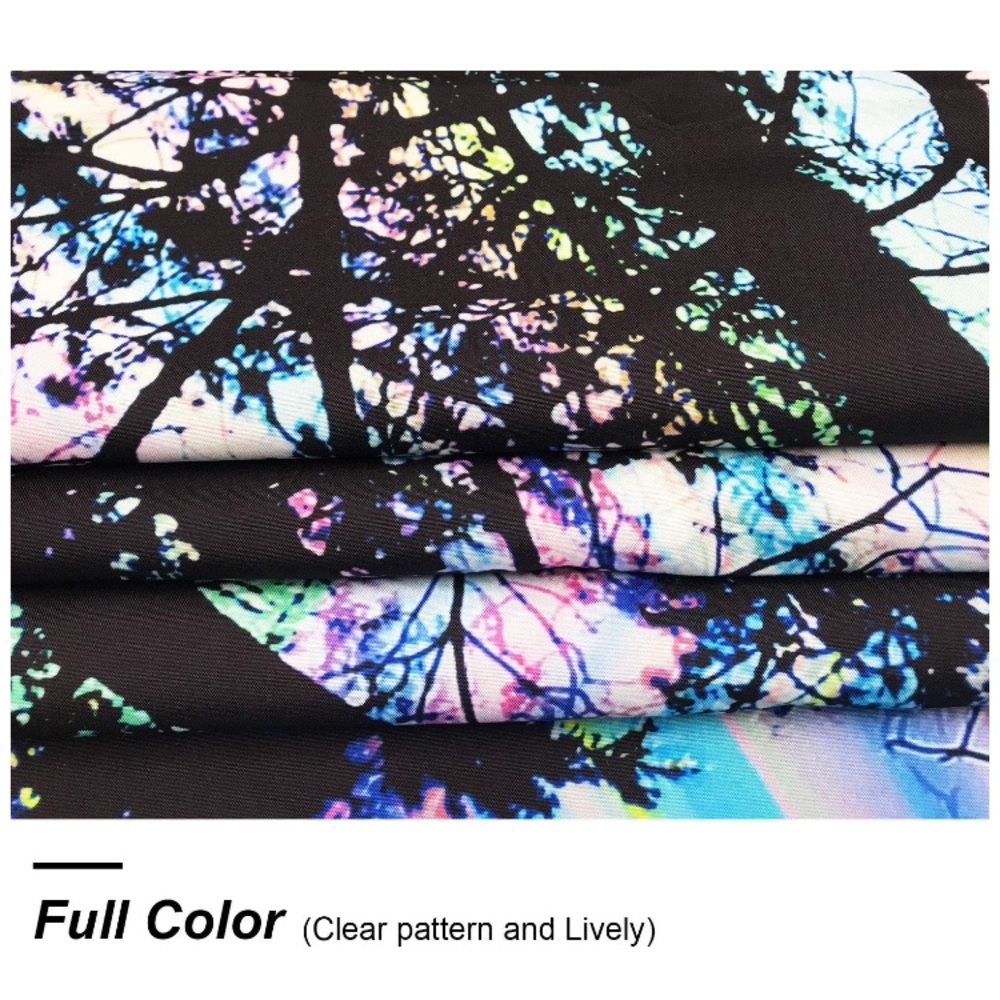 Retro Trippy Neon Forest Colorful Hallucinating Tapestry Room/Dorm Wall Art/Deco - Picture 3 of 6